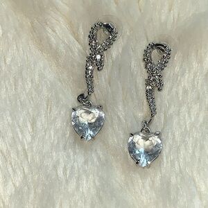 Heart earrings pierced